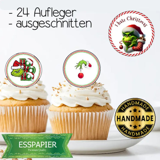 Muffin Aufleger Grinch - Funny Bake