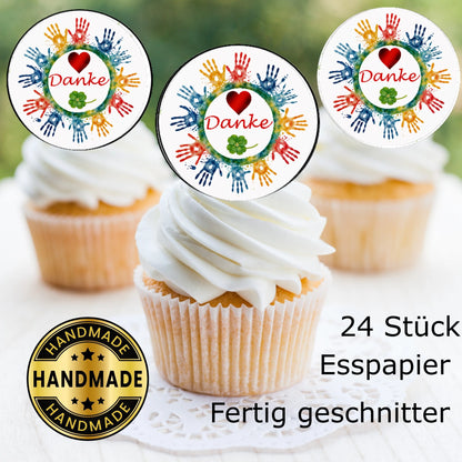 Muffinaufleger - Danke - Kindergartenabschied - Funny Bake