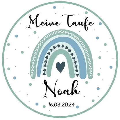 Tortenaufleger Regenbogen türkis / Mint - Funny Bake