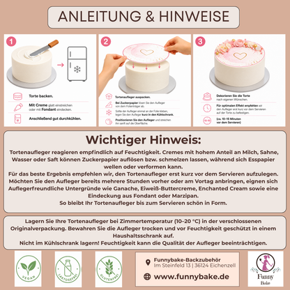 Tortenband Dschungel Blätter,Blumen grün