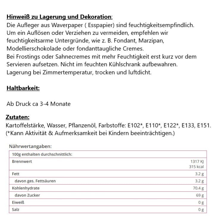 Tortenaufleger eckig Kommunion