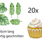 Blätter Palme für Torte und Muffin - essbar