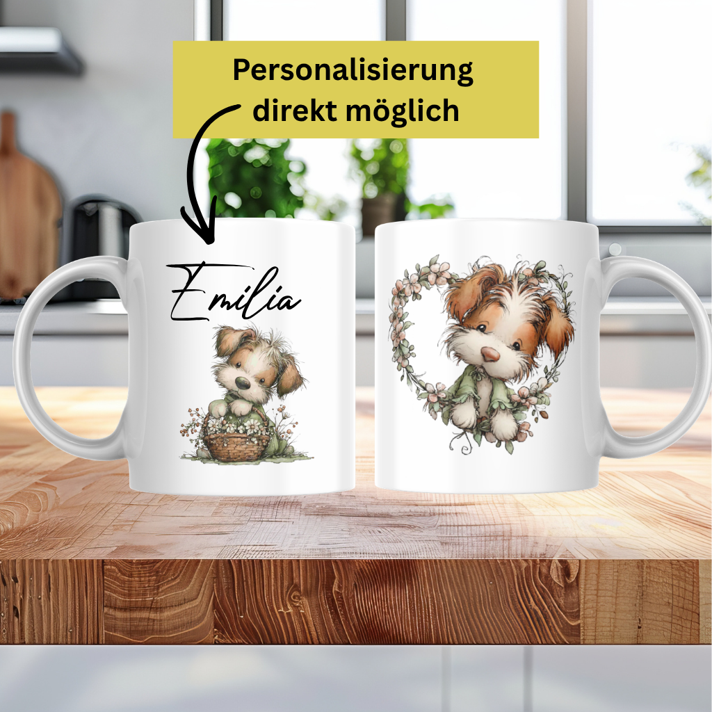White 11oz Ceramic Mug with Color Inside