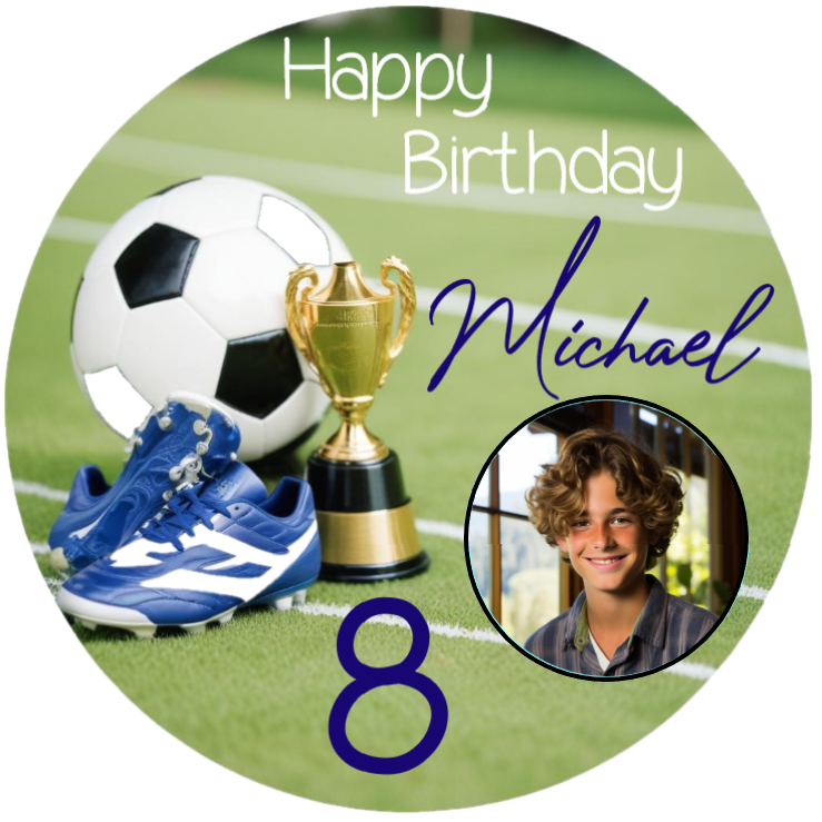 Tortenbild Fußball Happy Birthday