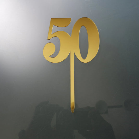 Tortenstecker 50 gold - Funny Bake