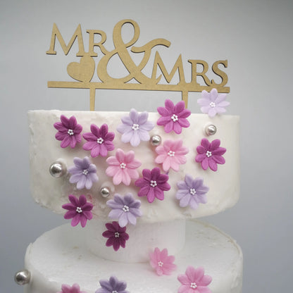 Zuckerblumen 30/60 in Rosa,Flieder.Beere - Funny Bake