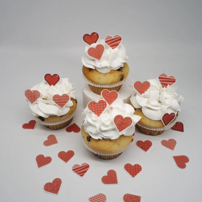 36 Herzen Muffinaufleger 9 Motive - Funny Bake