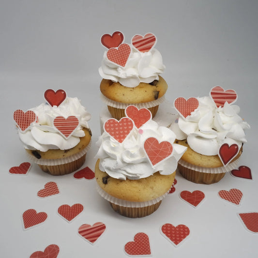 36 Herzen Muffinaufleger 9 Motive - Funny Bake