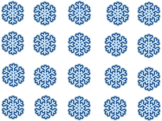 Schneeflocke aus Esspapier - geschnitten - Funny Bake