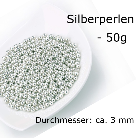 Silberperlen 50g ca. 3mm