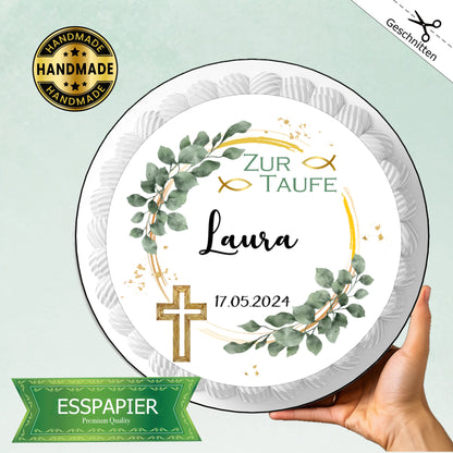 Tortenaufleger "Zur Taufe" - Funny Bake