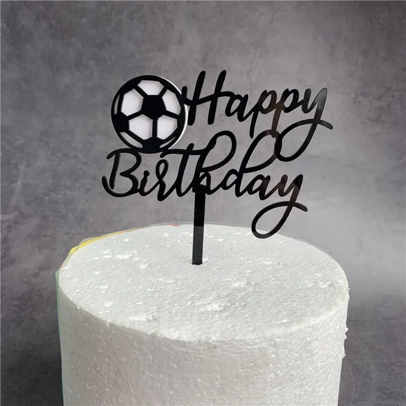 Tortenstecker Fußball Happy Birthday