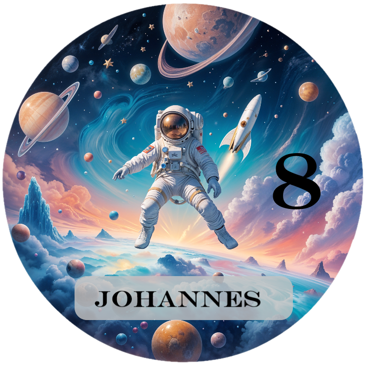 Tortenaufleger Weltraum Astronaut