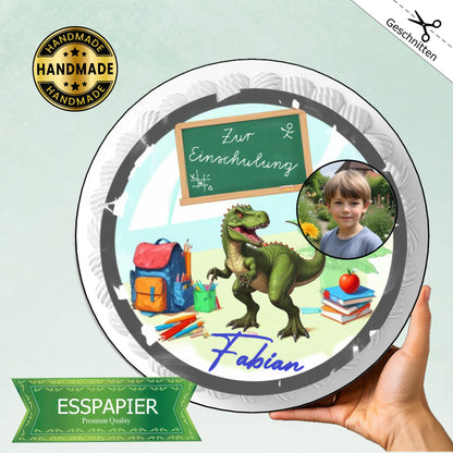 Tortenaufleger Einschulung T-Rex Funnybake
