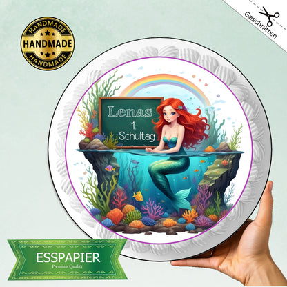 Tortenaufleger Einschulung Meerjungfrau Funnybake