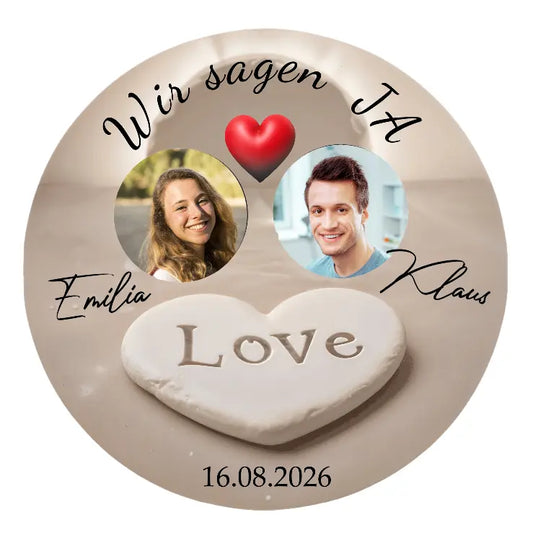 Tortenaufleger -Wir sagen JA- - Funny Bake