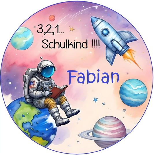 Tortenaufleger Einschulung Astronaut - Funny Bake