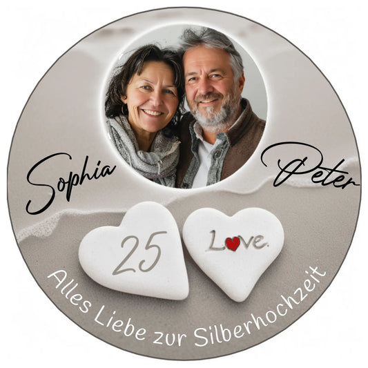 Tortenaufleger Silberhochzeit - Funny Bake