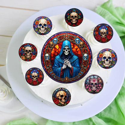 Tortenaufleger  zu Halloween "Gevatter Tod" - Funny Bake