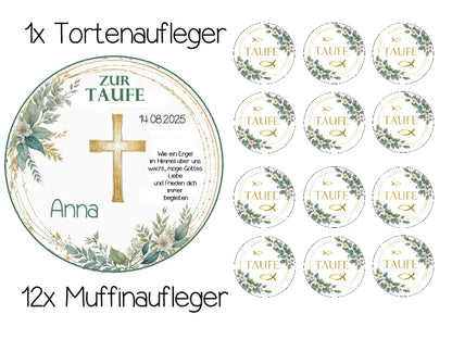 Tortenaufleger Set Großes Kreuz - Funny Bake