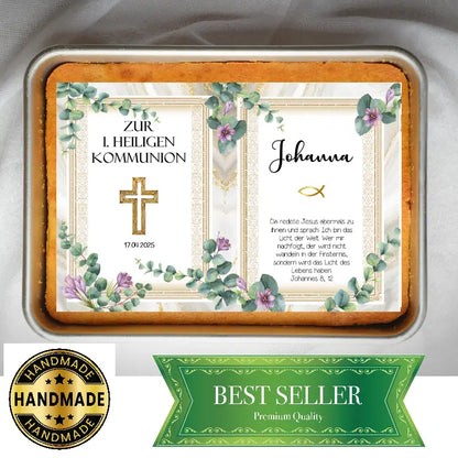 Tortenaufleger eckig Kommunion - Funny Bake