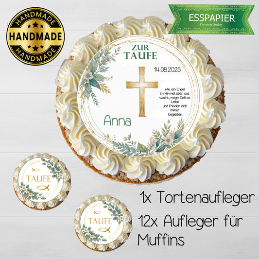 Tortenaufleger Set Großes Kreuz - Funny Bake