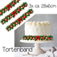 Tortenband Weihnachtlich mit Schleife