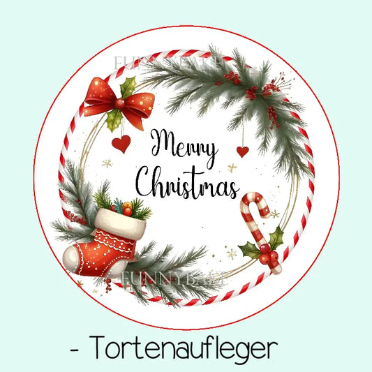 Tortenaufleger Merry Christmas - Funny Bake