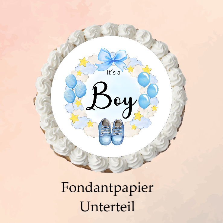 Tortenaufleger Burn Away Gender Party Reveal