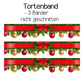 Weihnachtliche Tortenbordüre - Tortenaufleger