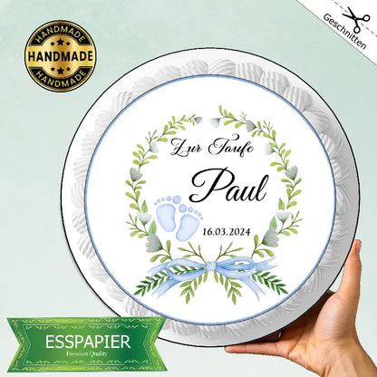 Tortenaufleger Taufe Junge - Funny Bake