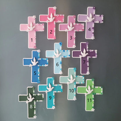 Tortendeko Kreuz +Taube +Blumenrand - Funny Bake