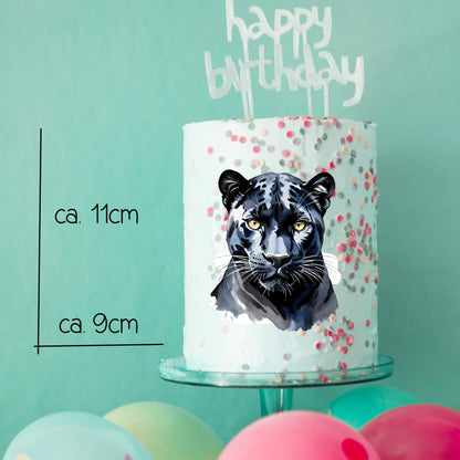 Tortenaufleger schwarzer Panther - Funny Bake