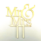 Tortenstecker Mr&Mrs gold klein