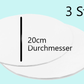 Tortenunterlage-rund-weiss-20cm-dünn-stabil-3Stueck-Kuchenplatte-Pappe