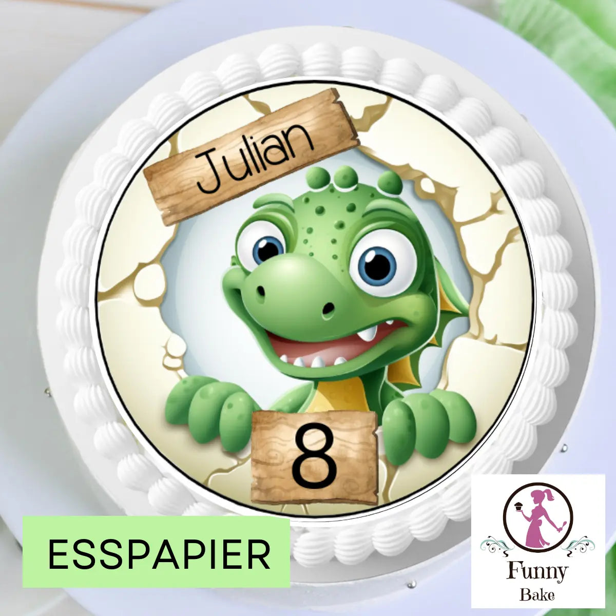 Tortenaufleger Freundlicher Dino Funnybake