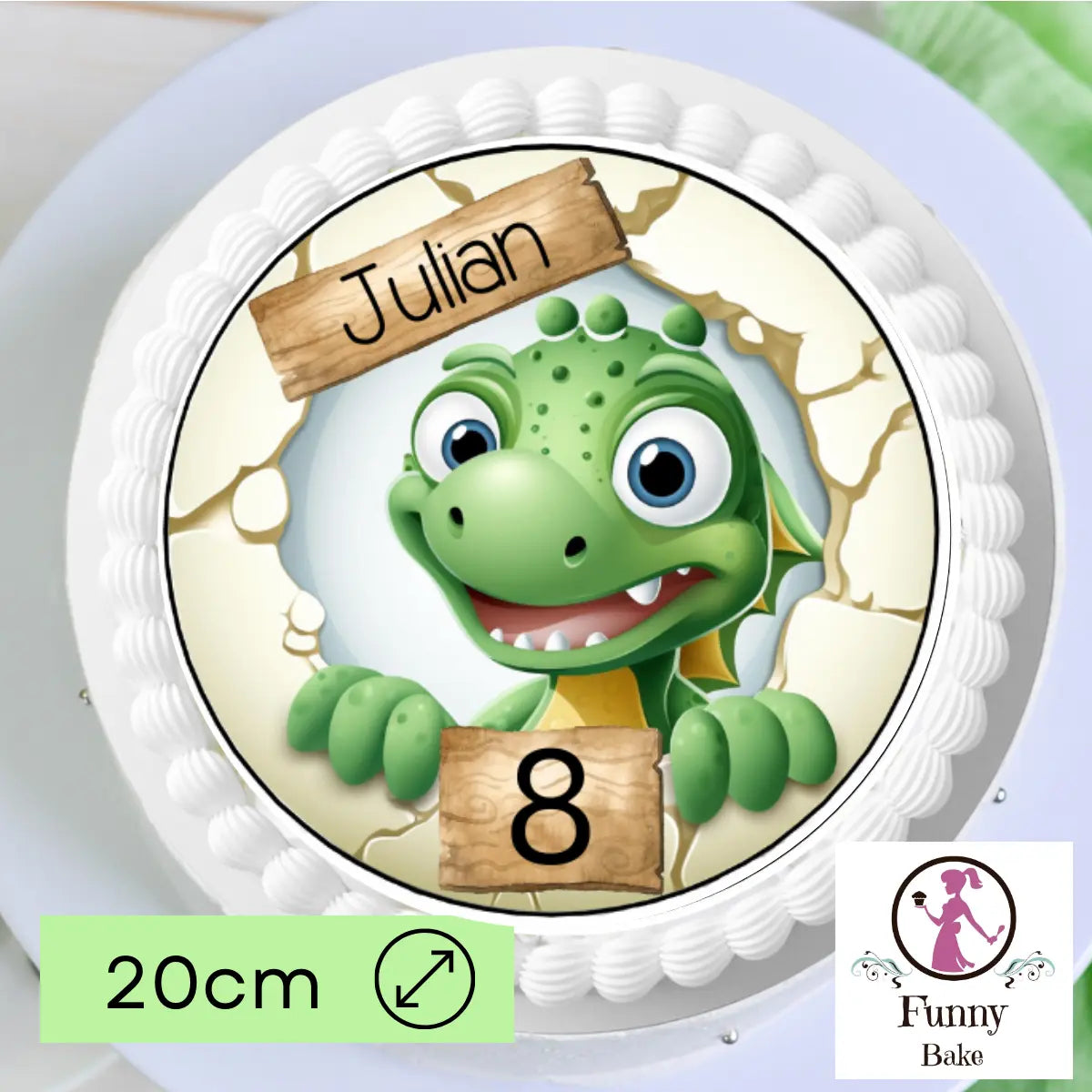 Tortenaufleger Freundlicher Dino Funnybake