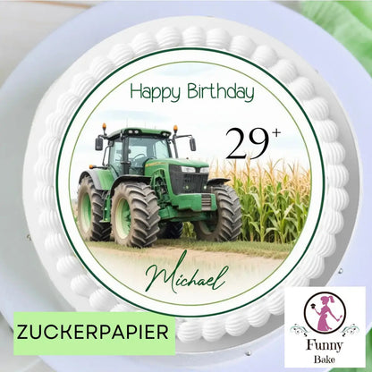 Tortenaufleger Traktor Funny Bake