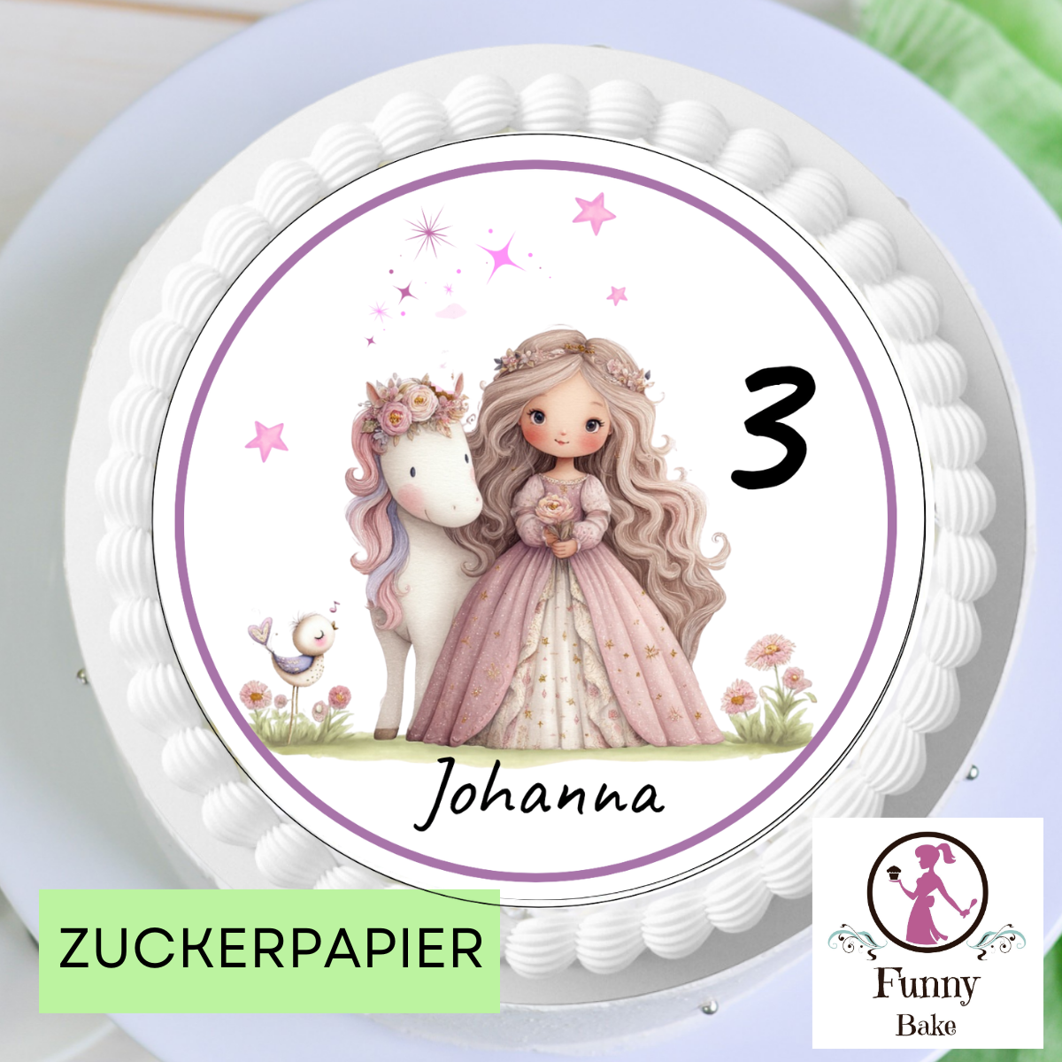 Tortenaufleger Prinzessin