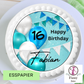Tortenaufleger Happy Birthday Ballon -blau - Funny Bake