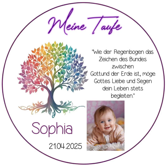 Tortenaufleger Taufe Lebensbaum - Funny Bake