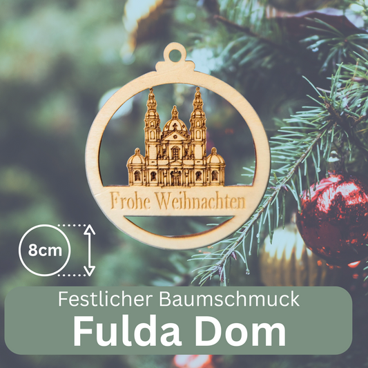 Fulda Dom - weihnachtlicher Anhänger aus Holz