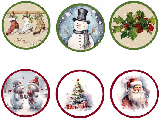 Keksaufleger Muffinaufleger Weihnachtliche Motive - 1 - - Funny Bake