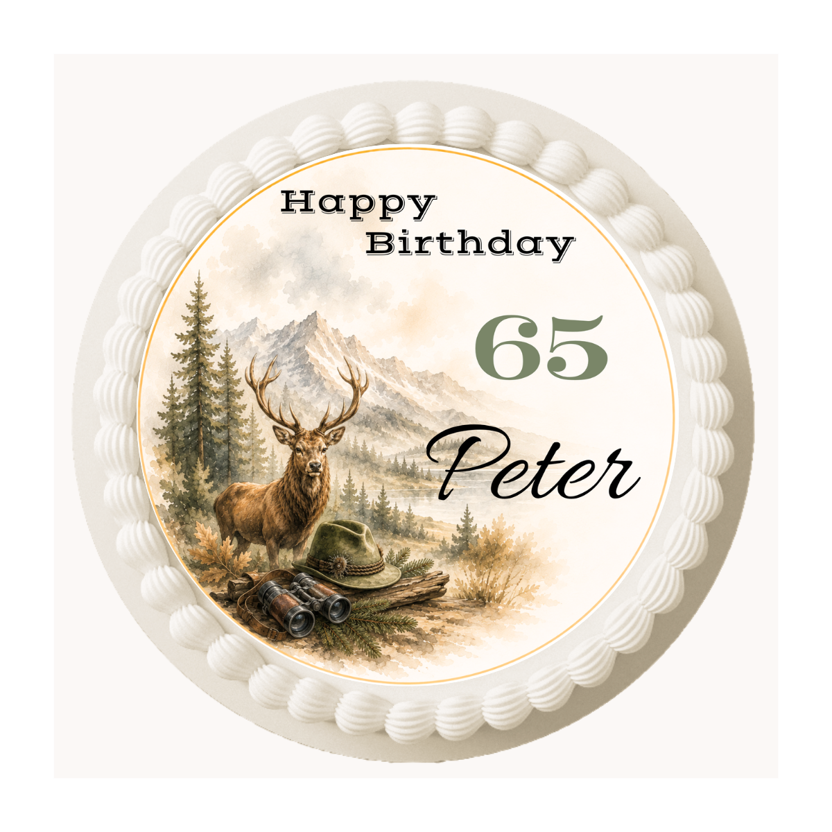 Tortenaufleger Happy Birthday Förster & Jäger – personalisiert