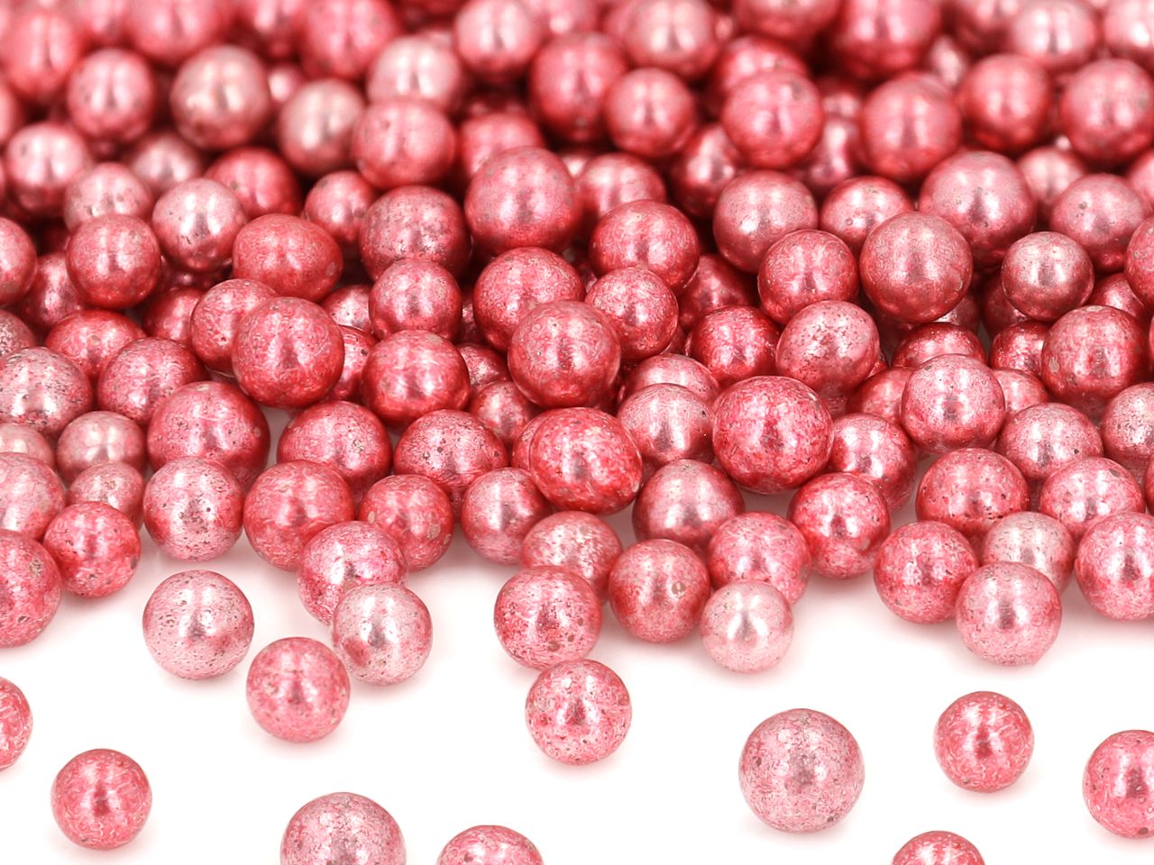Weiche Zuckerperlen metallic pink 80g