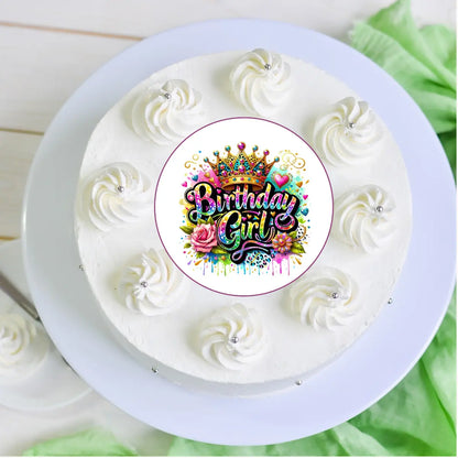 Birthday Girl -Tortenaufleger - Funny Bake