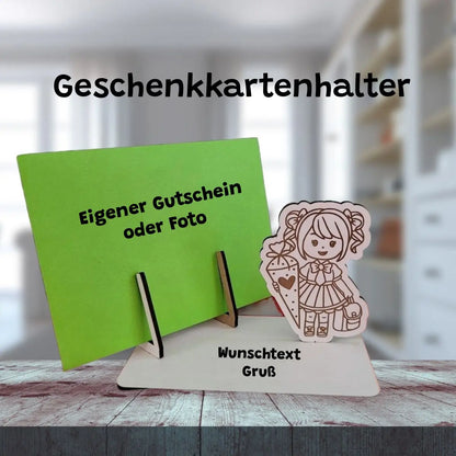 Kartenhalter Zur Einschulung Mädchen - Funny Bake