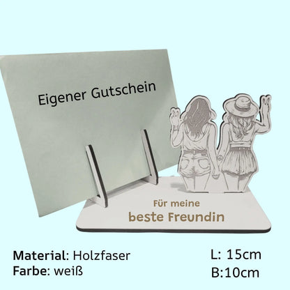 Kartenhalter für Gutschein Mädelsabend - Funny Bake