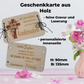 Konfirmation Holzkarte mit Innengravur