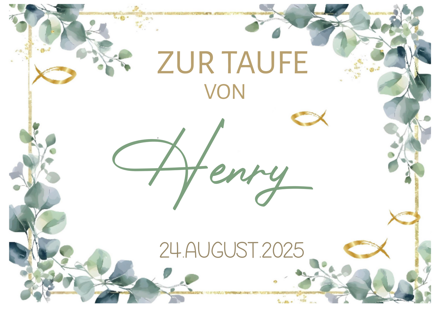 Tortenaufleger Taufe rechteckig